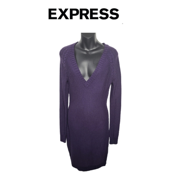 open lace back dress Palmer Embellished Sweater Dress – Retrofete main image 0